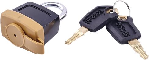 10 Pcs Padlock Pad Lock W/20 Keys 246-2641 5P8501 | Compatible with Caterpillar CAT Fuel Cap 7X7700 1428828 20103300 2849039 Backhoe Loader Combine Crawler Dozer Excavator in Kuwait