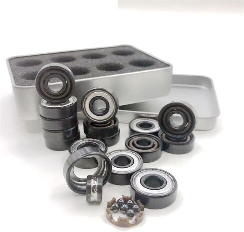 Si3n4 Speed Bearing 608z Black Hybrid Ceramic 6 Ball Skateboard 608 Longboard 8mm Scooter in Saudi Arabia