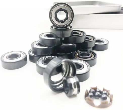 Si3n4 Speed Bearing 608z Black Hybrid Ceramic 6 Ball Skateboard 608 Longboard 8mm Scooter in Saudi Arabia