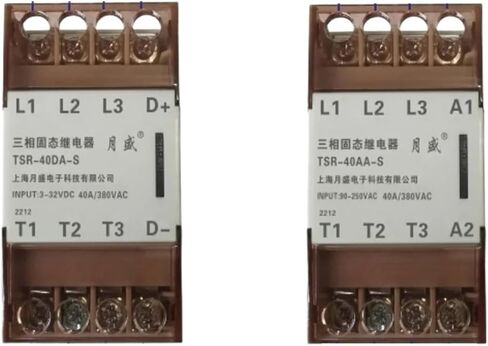 1pcs Rail Three Phase Solid State Relay 10A 15A 25A 32A 40A Built-in Radiator(TSR-15AA-S 15A) in Kuwait