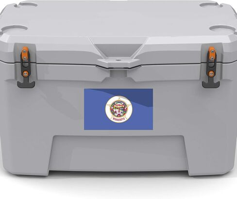 2-Pack Minnesota State Flag Decal Stickers | Official Flag of Minnesota Stickers | 5-Inches by 3-Inches | Premium Quality Vinyl | PD329 in Kuwait