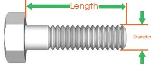 5/8"-11 x 5-1/2" Hex Cap Screws, 18-8 Stainless Steel, 5 Pack | Partially Threaded. Hex head with washer face. ASME B18.2.1. Corrosion resistant hex bolts for outdoor and fresh water use. in Kuwait