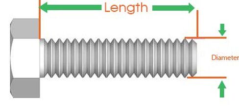 5/8"-11 x 5-1/2" Hex Cap Screws, 18-8 Stainless Steel, 5 Pack | Partially Threaded. Hex head with washer face. ASME B18.2.1. Corrosion resistant hex bolts for outdoor and fresh water use. in Kuwait