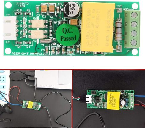 2 Pcs PZEM-004T V2 AC Voltage Current Power Energy Meter Module 80-260V 100A with CT in Kuwait