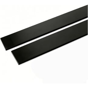ABS Plastic Flat Bar Black 30Mm Wide 0.5M Length 2-Pack 2-30Mm DIY Sheet Strip | Black finish, rigid ABS plastic, wear resistant, stable structure, suitable for craft & prototyping in Saudi Arabia