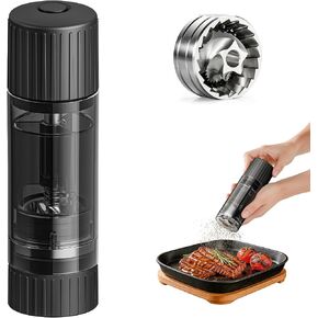 Luvan Pepper Grinder, Sleek Manual Pepper Mill with Stainless Steel Grinding Core, Adjustable Coarseness, Refillable Semi-Transparent Spice Grinder for Kitchen Cooking & Dining in Saudi Arabia