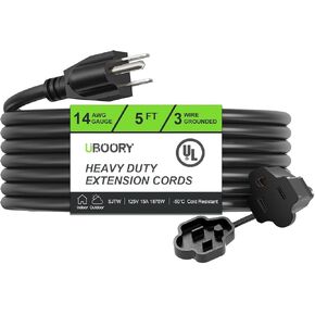 Outdoor Extension Cord Waterproof 100 FT, Orange 16/3 SJTW Heavy Duty, Flexible 100% Copper 3 Prong Extension Cord for Lawn, Garage,UL Listed in Saudi Arabia