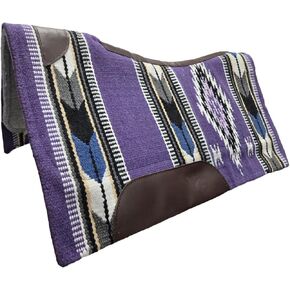 وسادة سرج غربية من الصوف النيوزيلندي بتصميم Contour Fit من Tahoe Heritage Navajo and Arrows مع لباد صوف ميموري بقاعدة سميكة 1 بوصة و34 بوصة × 38 بوصة in Kuwait