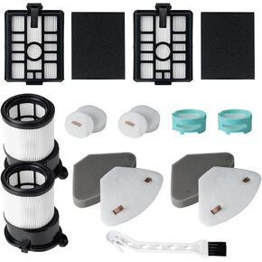 طقم فلاتر بديلة متوافقة مع Shark IP3251 IP3252 IP3124 PowerDetect مكنسة كهربائية لاسلكية فارغة تلقائيًا، فلاتر ما قبل وبعد المحرك قابلة للغسل، مجموعة 11 قطعة in Kuwait