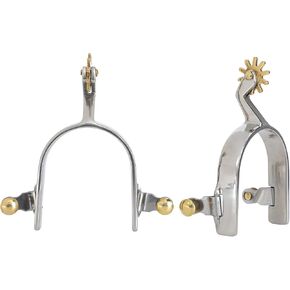 كرة دوارة من الفولاذ المقاوم للصدأ من Estink Western Riding Spurs للجنسين، ملحقات أحذية الفروسية المتينة للرجال والنساء in Kuwait