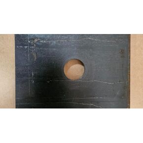 1/4" Thick, 3.5" x 7.5" Steel Plate w/Center Hole (3/4, Hole Size) in Kuwait