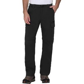 بنطال كارجو قابل للتحويل للمشي لمسافات طويلة في الهواء الطلق للرجال من BC Clothing (أسود، Lx30) in Kuwait