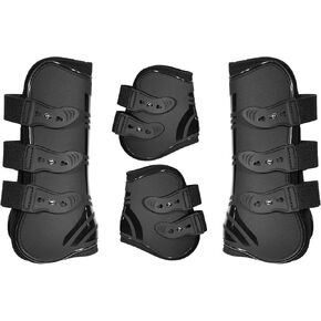 Tendon Boots for Horses, Set of 4, Shock-Absorbing Protective Horse Sport Boots for Jumping, Trail Riding & Equestrian Activities in Kuwait