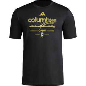 Adidas Mens Columbus Crew Vintage World Pre-Game Short Sleeve T-Shirt in Kuwait