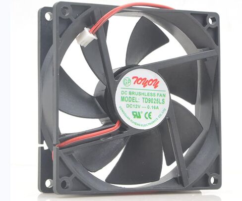 TD9025LS TONON 9025 12V 0.16A 1.92W 2800rpm 35CFM 28DB(A) 9 سم 2 سلك مروحة تبريد in Kuwait