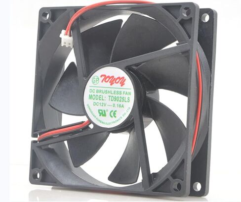 TD9025LS TONON 9025 12V 0.16A 1.92W 2800rpm 35CFM 28DB(A) 9 سم 2 سلك مروحة تبريد in Kuwait