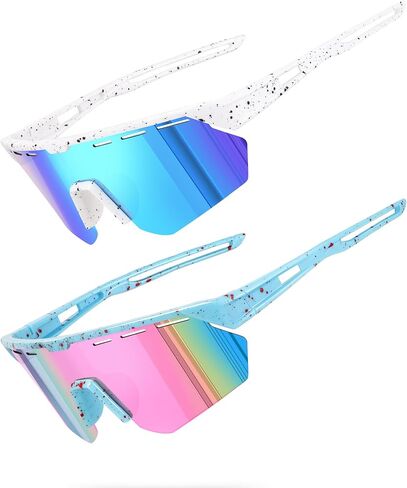 Kids Sunglasses Youth Baseball Sun Glasses for Boys Girls Cycling Sports UV400 Protection Goggles Ages 3-10 in Kuwait