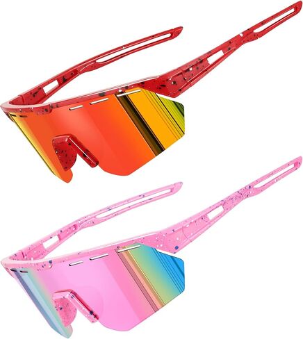 Kids Sunglasses Youth Baseball Sun Glasses for Boys Girls Cycling Sports UV400 Protection Goggles Ages 3-10 in Kuwait