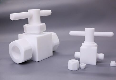 PTFE Ferrule Ball Valve - High-Temperature PEFT Globe Valve for Oil, Water, and Gas - 1 Piece(3-Way D10mm) in Kuwait
