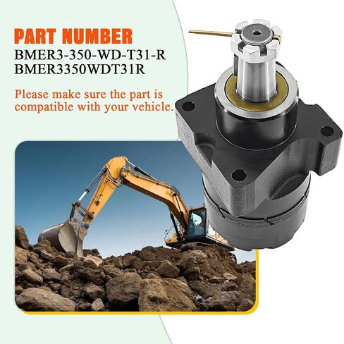 محرك عجلة هيدروليكي BMER3-350-WD-T31-R متوافق مع محرك هيدروليكي Bmer 375 متوافق مع سلسلة Parker TG/TF BMER-3 محرك دفع هيدروليكي عالي الأداء، بناء متين، إخراج ثابت in Kuwait