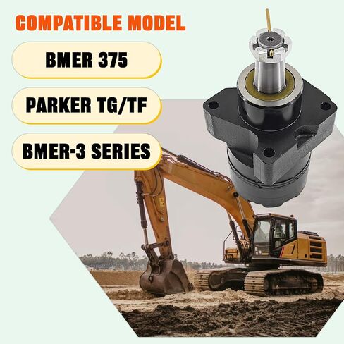 محرك عجلة هيدروليكي BMER3-350-WD-T31-R متوافق مع محرك هيدروليكي Bmer 375 متوافق مع سلسلة Parker TG/TF BMER-3 محرك دفع هيدروليكي عالي الأداء، بناء متين، إخراج ثابت in Kuwait