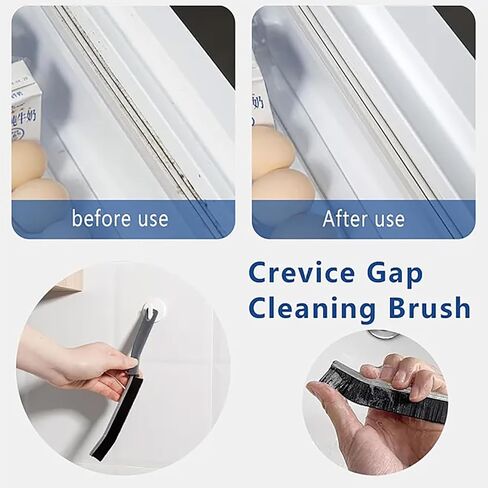 10Pcs Crevice Cleaning Brush Set with Scraper, Hard Bristle Gap Cleaning Supplies for Kitchen, Bathroom, Corner, Sink, Cup, Teapot, Bottle in Kuwait