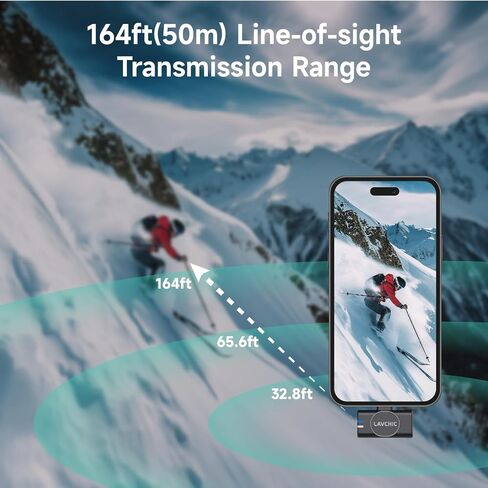 Mini Lavalier Microphone for iPhone Android Computer with Charging Case USB C Phone Mic for Vlogging Video Audio Recording Wireless Microphone AI Noise Reduction (Lavalier) in Kuwait
