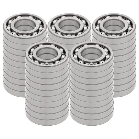 [50-Pack] R12-OPEN - Deep Groove Radial Ball Bearing 0.75 in x 1.625 in x 0.3125 in (ID x OD x W) | 19.05 mm x 41.275 mm x 7.938 mm (ID x OD x W) Open Design in Kuwait