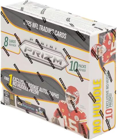 صندوق بطاقات تداول Panini Prizm Football No Huddle لعام 2025 (2 توقيعات Prizm بدون Huddle لكل صندوق) in Kuwait