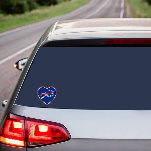 Siskiyou NFL Buffalo Bills Heart Decal Team Colors, One Size in Kuwait