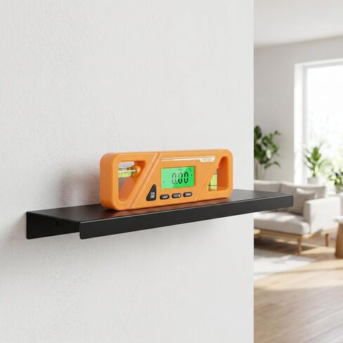 Digital Torpedo Level and Protractor,Bright LED Display,Electronic Bubble Inclinometer, Absolute and Relative Measurement,Angle & Slope Conversion for Woodworking Home Drainage Leveling,Yellow in Kuwait