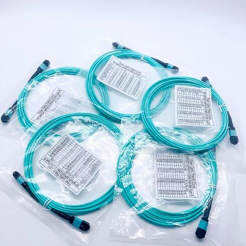 FTTH 12-core Optical Fiber Jumper MPO-MPO OM3 5M Female Type B in Kuwait
