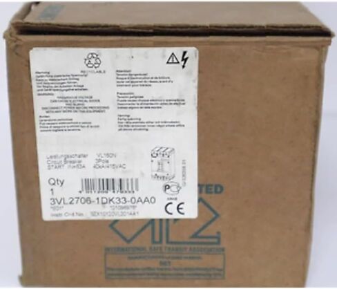 3VL2706-1DK33-0AA0 New and Sealed in Box 3VL27061DK330AA0 1 Year Warranty in Kuwait