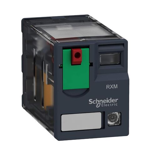 Schneider Electric Harmony RXM Plug-in Relay, Industrial Control Relay for Panels, Automation & HVAC Systems, 4 C/O, 6A, 120VAC with LED (RXM4AB2F7) in Kuwait
