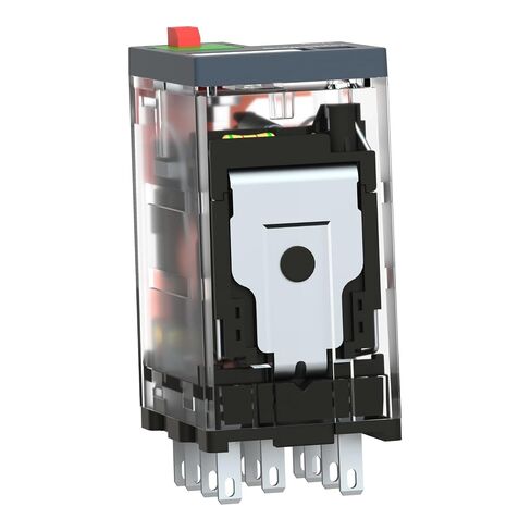 Schneider Electric Harmony RXM Plug-in Relay, Industrial Control Relay for Panels, Automation & HVAC Systems, 4 C/O, 6A, 120VAC with LED (RXM4AB2F7) in Kuwait