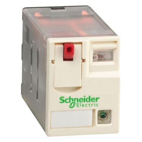 Schneider Electric Harmony RXM Plug-in Relay, Industrial Control Relay for Panels, Automation & HVAC Systems, 4 C/O, 6A, 120VAC with LED (RXM4AB2F7) in Kuwait