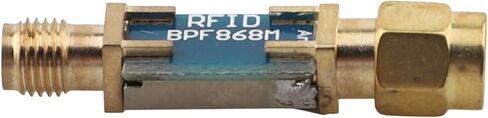 868MHz SAW Bandpass Filter 2MHz Bandwidth for RFID IoT Nodes, Low Insertion Loss <2dB, Male to Female Interface, 50 Ohm Impedance in Kuwait