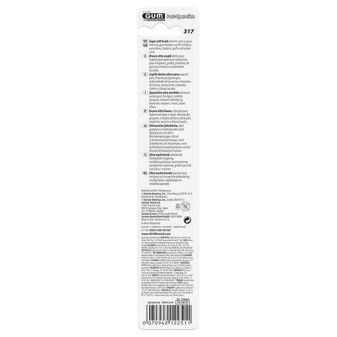GUM Post-Surgical Toothbrush, 317MB, Super-Soft Bristles, Professional Sample, 6 Count in Kuwait