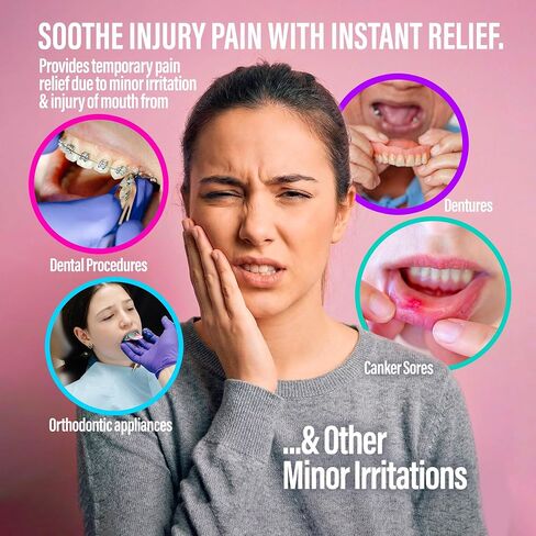 GuruNanda Oral Pain Relief Mouthwash – 1.5% Menthol for Canker Sore, Mouth Sore & Oral Irritation Relief – White Turmeric, Miswak & Clove for Fresh Breath & Happy Gums – Alcohol Free, 8 oz in Kuwait