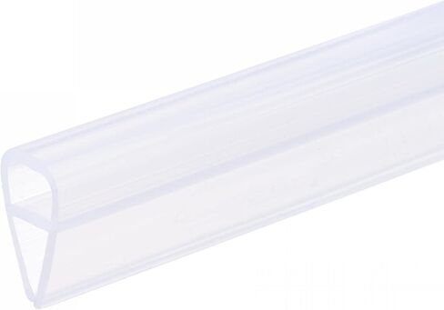 uxcell Frameless Glass Shower Door Sweep 177.17" Long for 1/4"(6mm) Glass U-Type Door Side Seal Strip in Kuwait