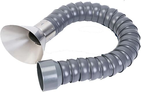 360° Vacuum Hose with Hood, 3.3ft Flexible Air Extractor Duct for Smoke Fume Removal - Laboratory Auto Repair Shop Workshop in Kuwait