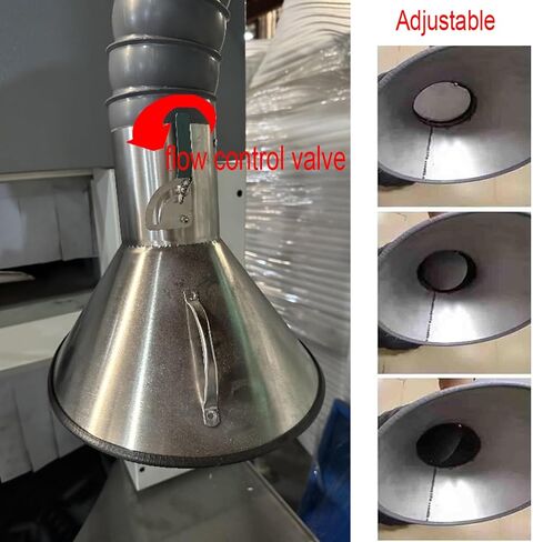 360° Vacuum Hose with Hood, 3.3ft Flexible Air Extractor Duct for Smoke Fume Removal - Laboratory Auto Repair Shop Workshop in Kuwait