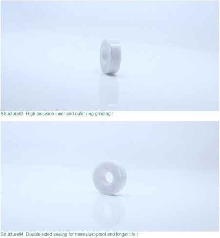 Power Transmission Products 6206 6206CE RS 2RS Full Ceramic Bearing ZrO2 1PC P5 6206RS Double Sealed Dust Proof Ball Bearings 30x62x16 mm in Kuwait