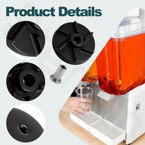 دافعة مغناطيسية 3587، غطاء محمل 3220 - 6 عبوات لموزعات المشروبات Grindmaster Crathco موديلات D155 D15 D25 D255 D35 D355، أسود in Kuwait