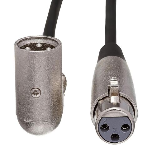 Hosa XRR-103 وصلة متوازنة، XLR3F إلى الزاوية اليمنى XLR3M، 3 أقدام in Kuwait