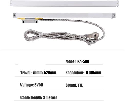 Optical Linear Scale Encoder, 1Pcs Ka500 Slim Linear Scale 120-420Mm Optical Encoder,420Mm in Kuwait