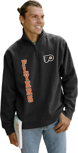 Blue 84 NHL unisex-adult Nhl Officially Licensed Quarter Zip Sweatshirt Breakaway Team Color in Kuwait