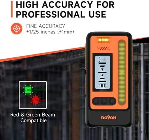 DOVOH 4x360 مستوى الليزر الذاتي التسوية مع جهاز الاستقبال، ترايبود، قضيب الصف، الفئة الثانية in Kuwait