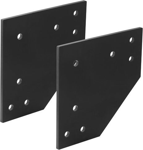 2 Pack Heavy Duty Mending Plate,7 Gauge,Pre-Drilled for 1/2" Bolts | 10"x10" in Kuwait