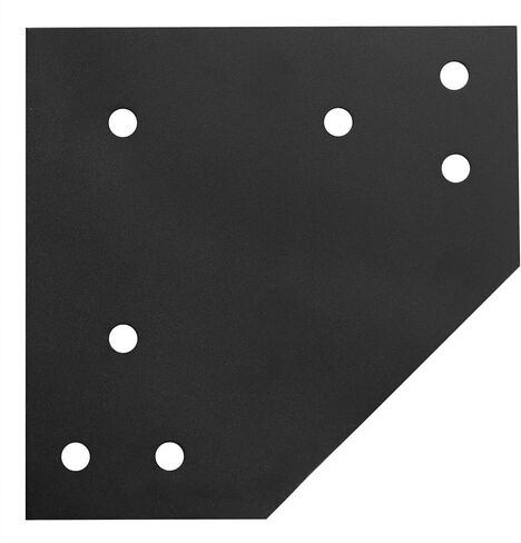 2 Pack Heavy Duty Mending Plate,7 Gauge,Pre-Drilled for 1/2" Bolts | 10"x10" in Kuwait
